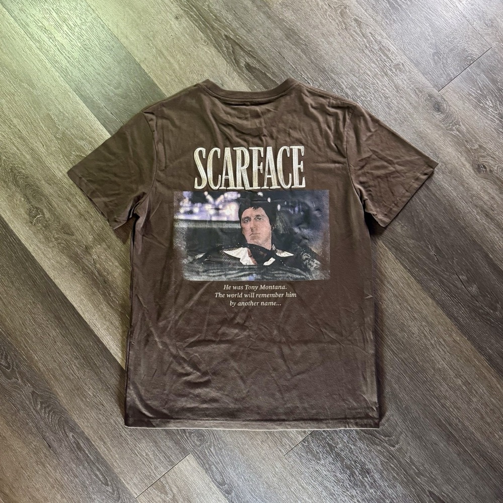 Scarface L Brown Promotional Movie T-Shirt 'The World Is Yours' Tony Montana